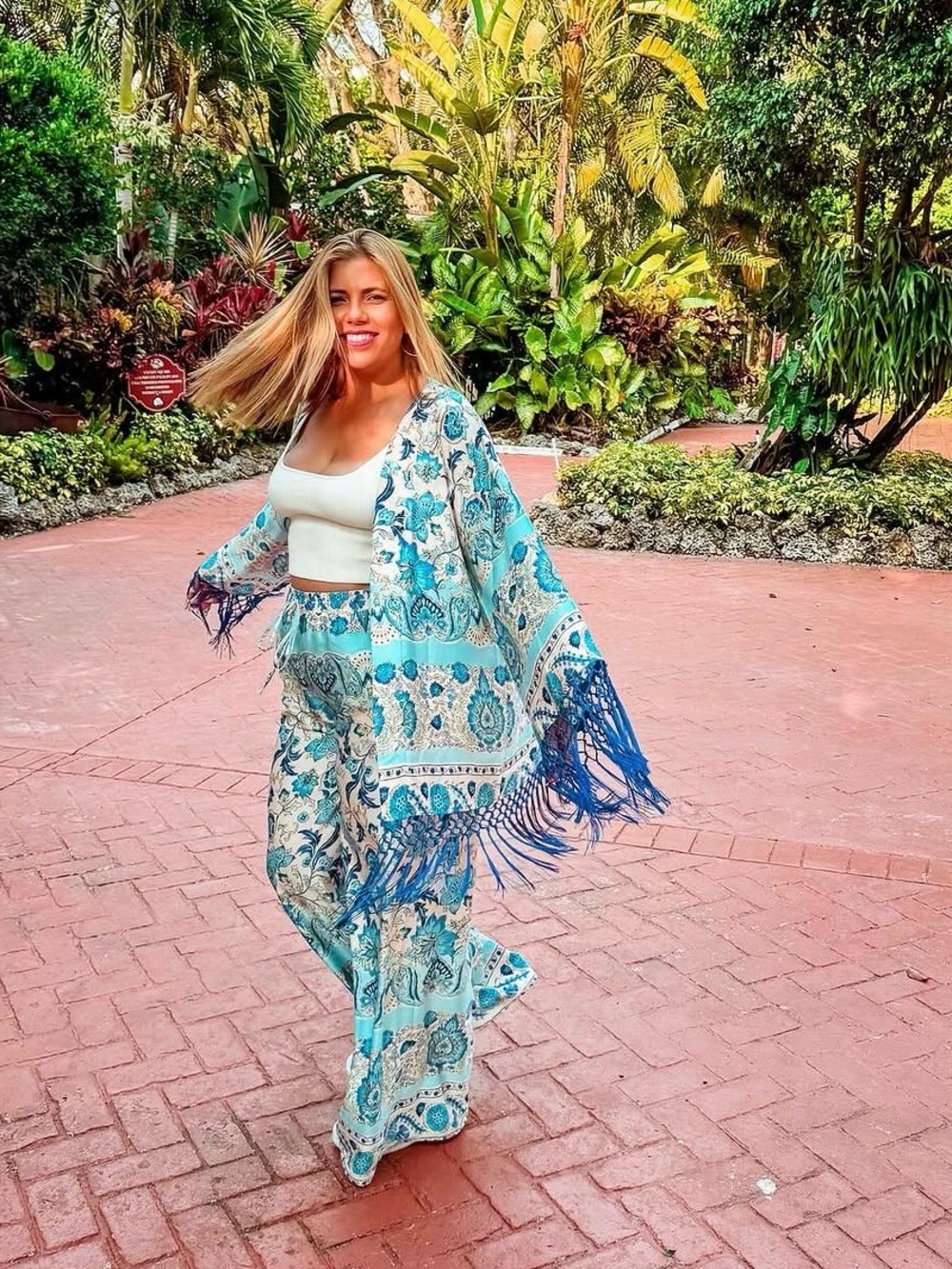 VICI Fringe Kimono set, includes pants XL